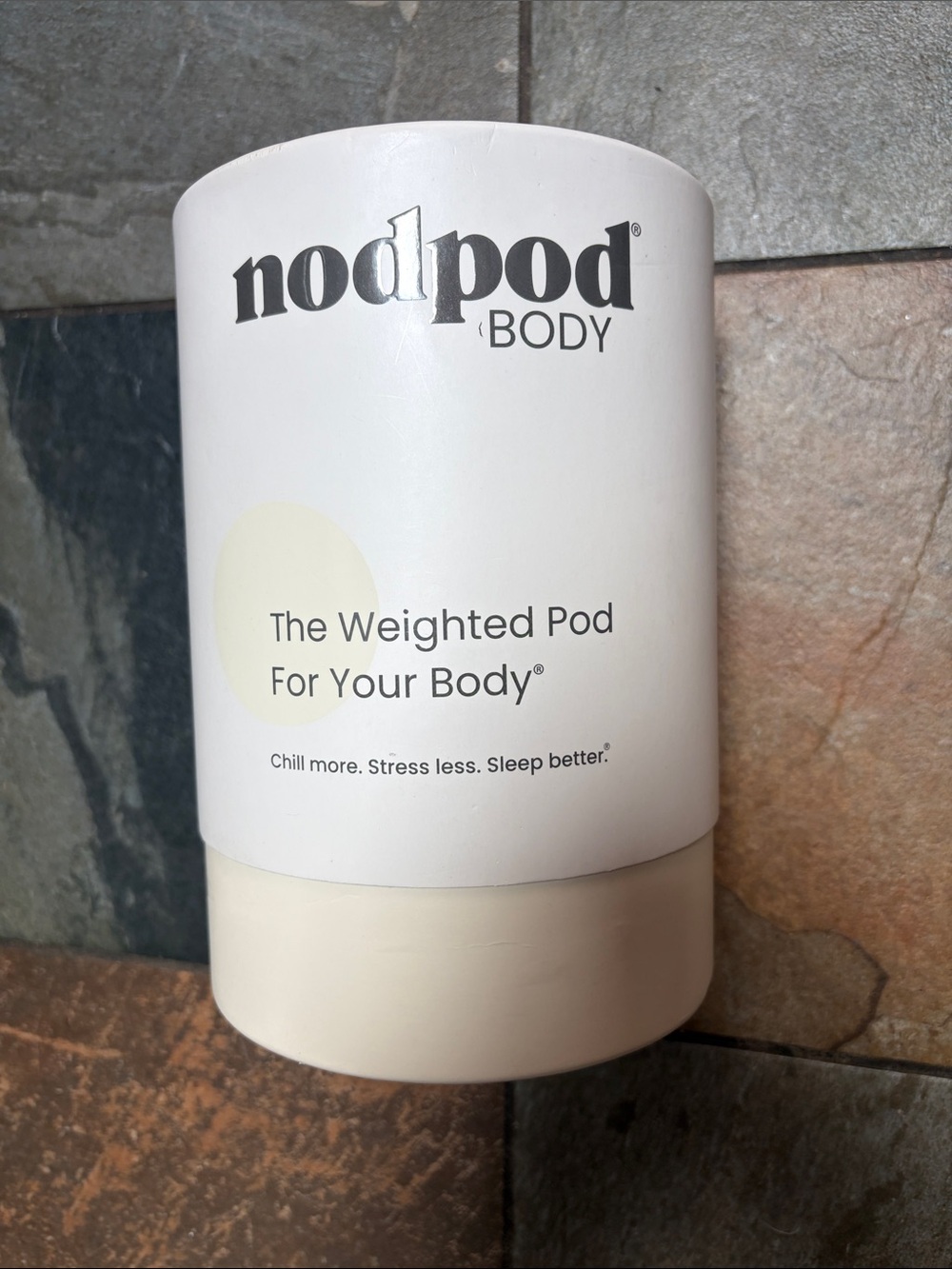 NodPod BODY Weighted Pod in Cream for Relaxation 6.5 Lbs New